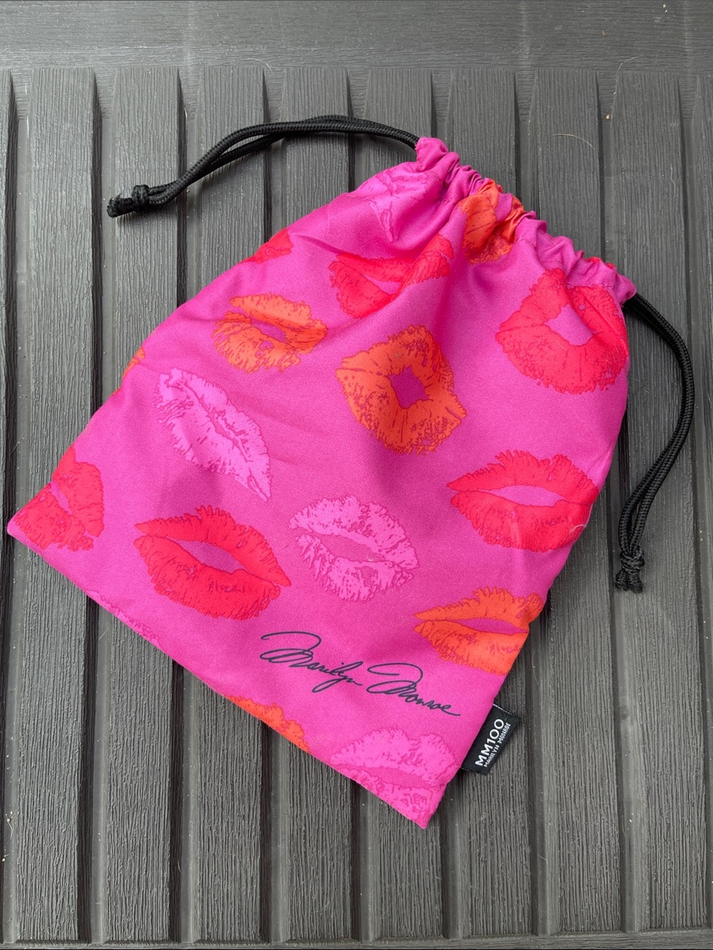 Ipsy - Pink Marilyn Monroe Lip Print Makeup Bag